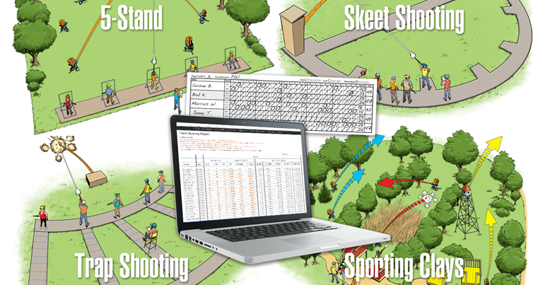 A diagram showing how to use a computer to keep score.